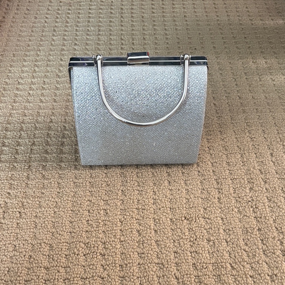 Elegant Silver Women's Handbag